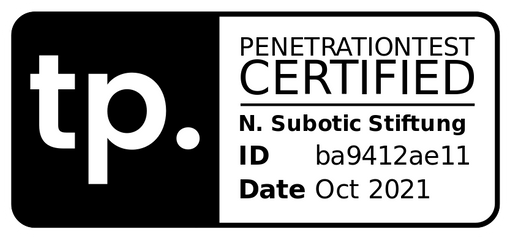 Penetration test badge