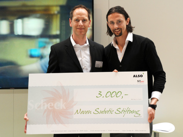 ALSO spendent 3000€ an die Neven Subotic Stiftung