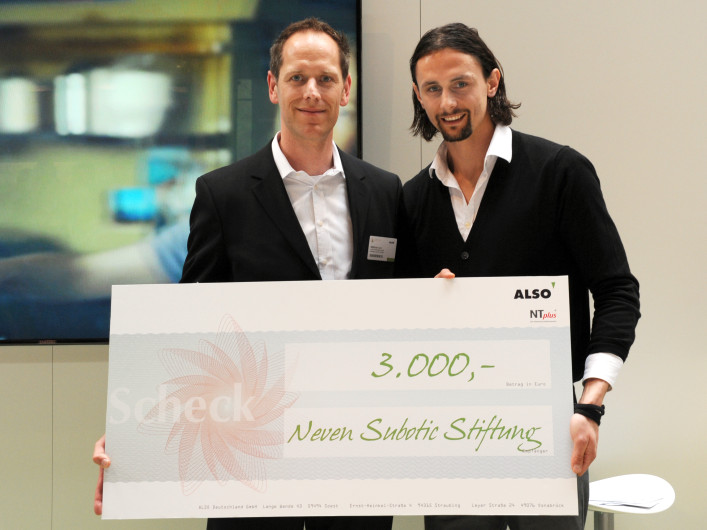 ALSO spendent 3000€ an die Neven Subotic Stiftung